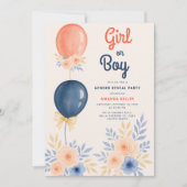 性エレガント別の表示招待状 招待状 (正面)