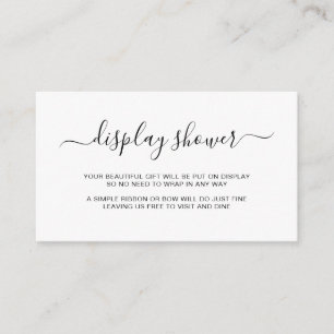 性シンプルエレガント別表示シャワー エンクロージャーカード