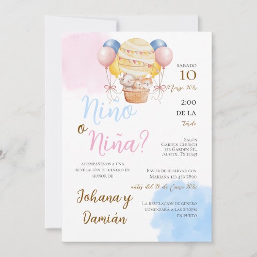 性スペインの別の表示招待状 招待状 (正面)