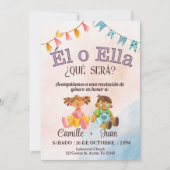 性スペインの別公開招待状男の子 招待状 (正面)