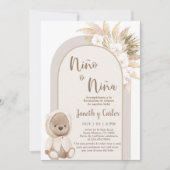 性スペインの別開示を受けるBoho 招待状 (正面)