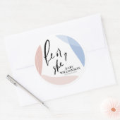 性パーソナライズされた別に本人を示す ラウンドシール (封筒)