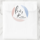 性パーソナライズされた別に本人を示す ラウンドシール (バッグ)