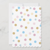 性パーソナライズされた別の表示招待状 招待状 (裏面)