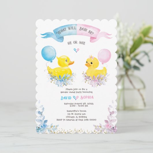 性パーソナライズされた別の表示招待状 招待状 (スタンド正面)