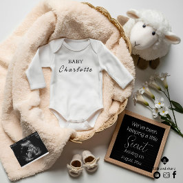 性ミニマル別中立の妊娠の発表 招待状