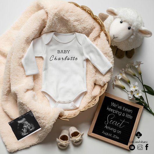 性ミニマル別中立の妊娠の発表 招待状