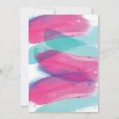 性モダン別の表示招待状 招待状 (裏面)