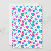 性別お披露目パーティー 招待状 (裏面)