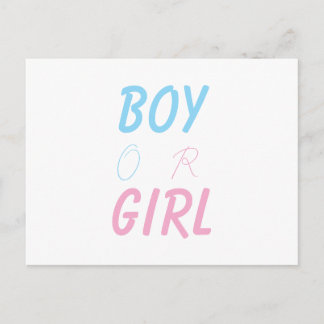 性別お知らせカード ポストカード