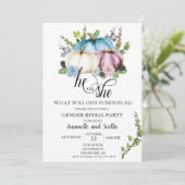 性別がカボチャのピンクブルーの秋を明らかにする 招待状 (スタンド正面)