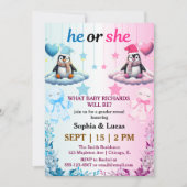 性別がクリスマスの招待状を明らかにする 招待状 (正面)