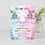 性別がクリスマスの招待状を明らかにする 招待状 (スタンド正面)