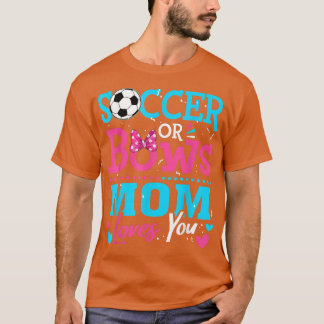 性別がサッカーや弓を明かす母はあなたを愛するゴール  Tシャツ