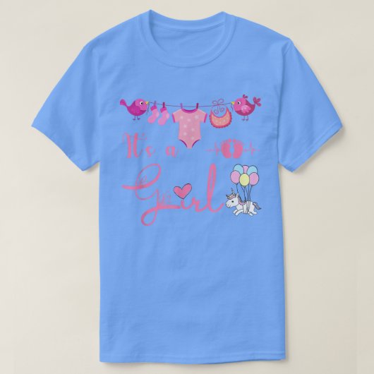 性別がチームのカッコいい女の子のパーティーを表示 Tシャツ (デザイン正面)