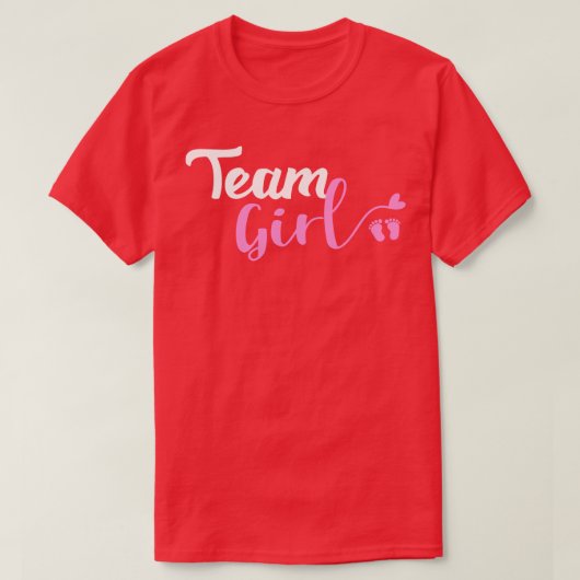 性別がチームの女の子Baを明らかにする Tシャツ (デザイン正面)