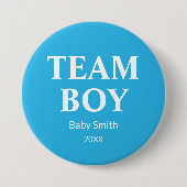性別がチームボーイブルーのテーマ 缶バッジ (正面)