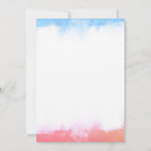 性別がバルーンを表示する赤ちゃんシャワーの招待 招待状 (裏面)