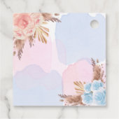 性別がパーティーパンパステディベアのピンク色を明らかにする フェイバータグ (裏面)