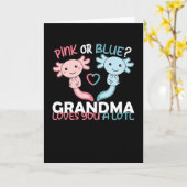 性別がピンクか青いおばあちゃんが愛していることを明らかにする カード (黄色い花)
