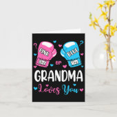 性別がピンクか青の祖母を明らかにするあなたを愛するボックス カード (黄色い花)
