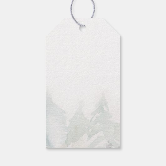 性別が冬の赤ちゃんシャワーをお願い ギフトタグ (裏面)