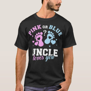 性別が叔父を明らかにする Tシャツ