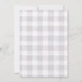 性別が弓または矢印を明らかにする赤ちゃんシャワー 招待状 (裏面)