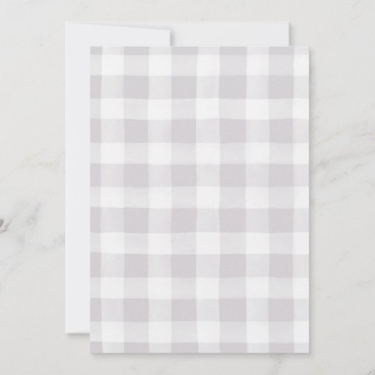 性別が弓または矢印を明らかにする赤ちゃんシャワー 招待状 (裏面)