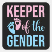 性別が性別の所有者を明らかにする スクエアシール (正面)