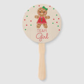 性別が投票ファンのジンジャーブレッドクリスマスを明らかにする ハンドファン (正面)