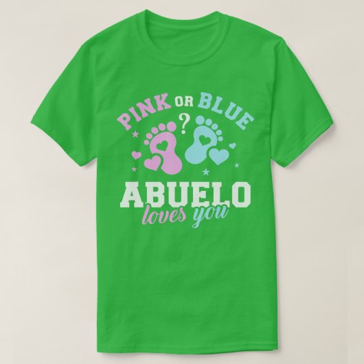 性別がabueloグランドパを明らかにする tシャツ (デザイン正面)