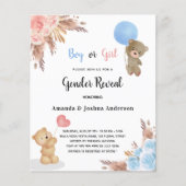 性別でパンパステディベアのカップル予算を明らかにする チラシ (正面)