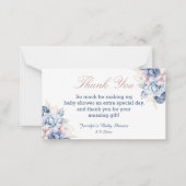 性別でフローラ感謝していを明らかにする ノートカード (正面)