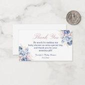 性別でフローラ感謝していを明らかにする ノートカード (正面/裏面インサイチュ)