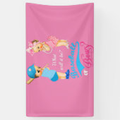 性別で明らかになる野球または弓 横断幕 (縦)