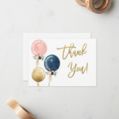 性別で表示さ感謝していれる ノートカード (正面/裏面インサイチュ)