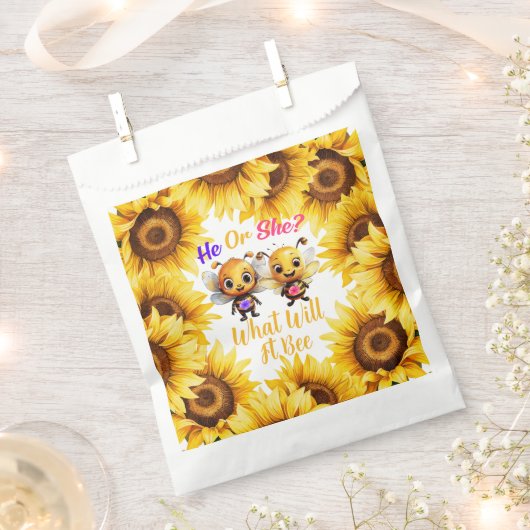 性別によって彼または彼女がシャワーを浴びる何かを明らかにする フェイバーバッグ (クリップ留めされた状態)