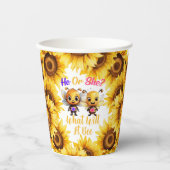 性別によって彼または彼女がシャワーを浴びる何かを明らかにする 紙コップ (正面)