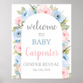 性別によるアーチウェルカムサインの表示 ポスター (正面)