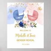 性別によるウェルカムサインの表示 ポスター (正面)