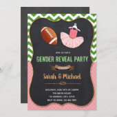 性別によるタッチダウンまたはチュートリアルの招待の表示 招待状 (正面/裏面)