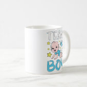 性別によるチームの少年のパーティーセットの表示 コーヒーマグカップ (正面右)