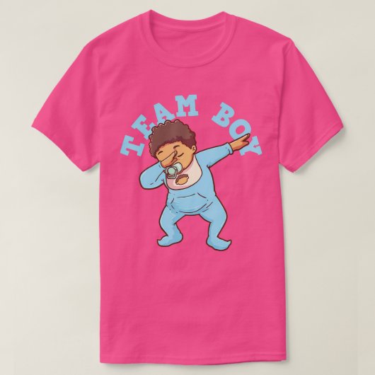 性別によるチームの少年の表示 Tシャツ (デザイン正面)