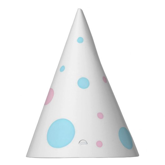 性別によるドットの表示パーティー帽子 パーティーハット (右)