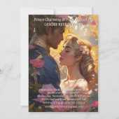 性別によるパーティーの表示プリンスまたはプリンセス招待状 招待状 (正面)