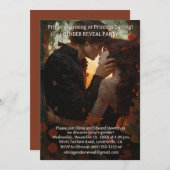 性別によるパーティーの表示プリンスまたはプリンセス招待状 招待状 (正面/裏面)