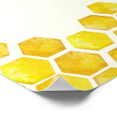 性別によるパーティーの表示ベビーの歓迎 ポスター (角)