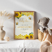 性別によるパーティーの表示ベビーの歓迎 ポスター