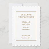 性別によるパーティーパーソナライズされた招待状 招待状 (裏面)